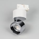 Светильник SP-PLURIO-TRACK-4TR-R77-9W Warm3000 (WH-CHR, 36 deg, 230V) (Arlight, IP20 Металл, 3 года)