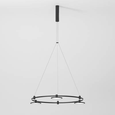 Esthetic Magnetic Шинопровод с тросовыми креплениями Round черный Ø800 85138/00
