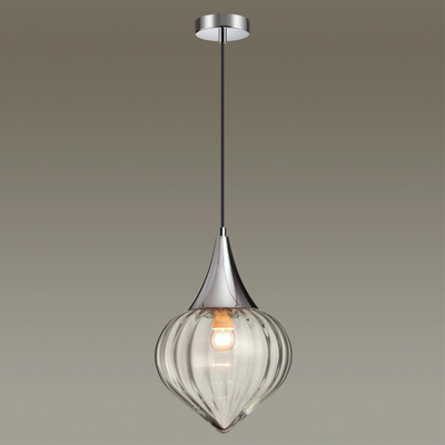 4949/1 PENDANT ODL22 401 хром/прозрачный/стекло Подвес E14 1*40W KESTA