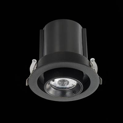 ST702.338.12 Св-к встр. Черный LED 1*12W 3000K 900Lm Ra80 24° IP20 D90xH92 180-240V