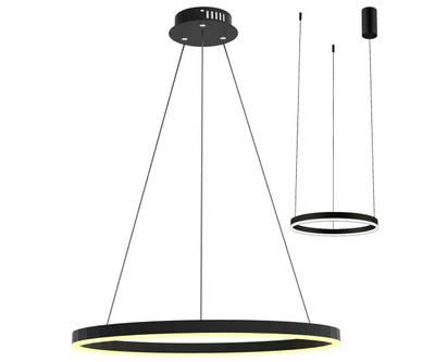 08212,19A(4000K) Подвес Тор черный d40 h150 Led 23W (4000K) 2 типа крепления