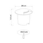 Тротуарный светильник Arte Lamp PIAZZA A3221IN-1BK, 1хLED