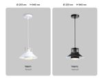 Подвесной светильник в стиле лофт TR8172 BK черный E27 max 40W D203*940