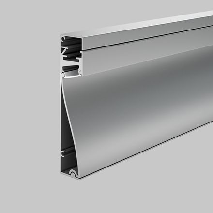 Алюминиевый профиль плинтус с подсветкой 80x18, ALM-8018-S-2M. TM Maytoni