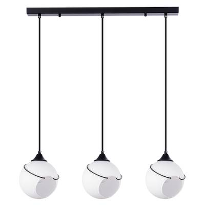 SLE103143-03 Светильник подвесной Черный/Белый E27 3*60W