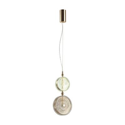 5412/13LD L-VISION ODL_EX23 152 золотой/зеленый/св.коричневый металл/стекло Подвес LED 13W 4000K CARAMELLA