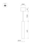 Светильник SP-PIPE-HANG-L600-R30-9W Warm3000 (BR, 24 deg, 230V) (Arlight, IP20 Металл, 3 года)