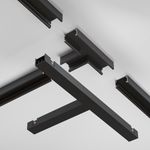 Т- образный коннектор накладной Basity, черный, TRA172CT-11B. TM Maytoni