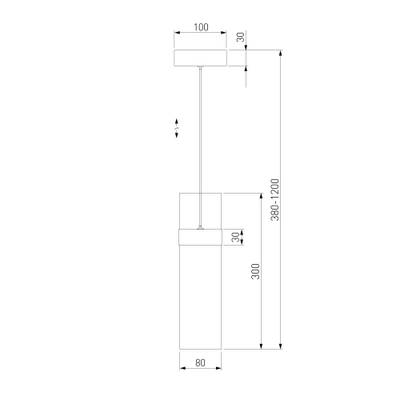 Подвесной светильник 50244/1 LED латунь/дымчатый, LED