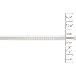 Магнитный трековый светильник Arte Lamp OPTIMA A7286PL-1WH, LED