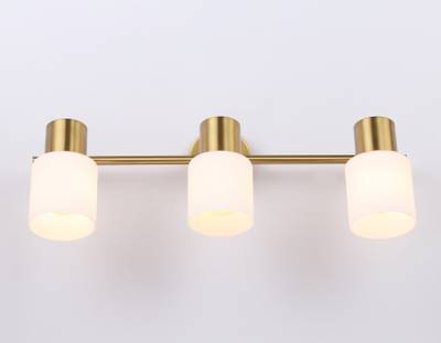 Настенно-потолочный спот TR3972/3 BS/FR латунь/белый матовый  E27*3 max 40W 460*80*140