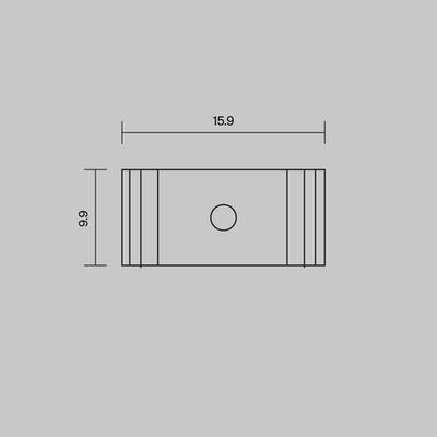 Комплект креплений (для профиля 25×42 и 35x51) 4 шт., ALM-2542-MT 642062. TM Maytoni