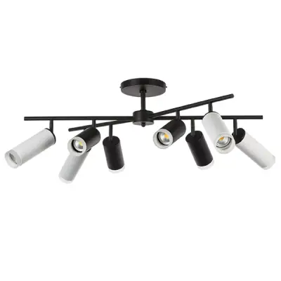 LR7283748640 Люстра RULLO 8х50W GU10 ЧЕРНЫЙ/БЕЛЫЙ (571728+214437-4+214486-4+202430-8)