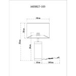 Декоративная настольная лампа Arte Lamp MAIA A4036LT-1GO, 1хE27