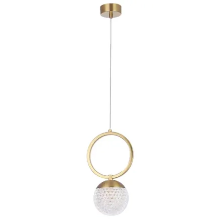 Светильник подвесной Crystal Lux CAROLINA SP1 V1 BRASS 0330/201