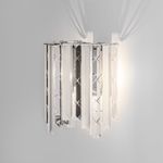 Настенный светильник с хрусталем 101011 хром