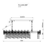 Люстра подвесная Jardin FL1105-28P, G9х28