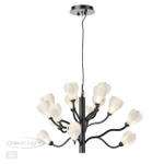 5090/15 MODERN ODL25 553 черный матовый/белый/фарфор Люстра G4 LED 15*5W GARDI