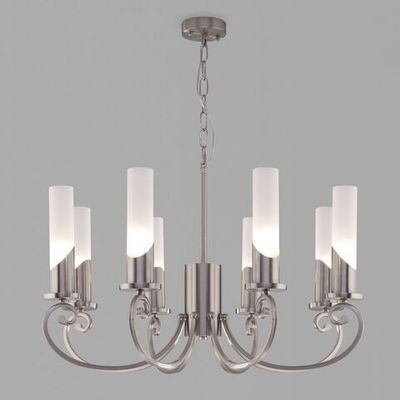 Умная классическая подвесная люстра 60117/8 никель