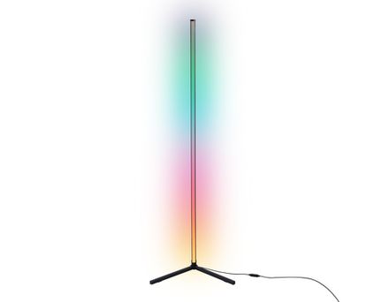 Светильник светодиодный напольный RGB с пультом FL8027 BK черный LED 20W RGB D32*1650 (ПДУ РАДИО 2.4G)