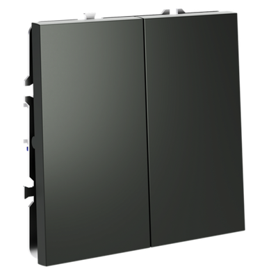 VLS020506 Перекрестный переключатель встраиваемый VOLTUM S70 двухклавишный 10А, (титан). (ТМ Maytoni)