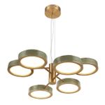 5450/99LA L-VISION ODL_EX26 зеленый/античная бронза/металл/керамика/хрусталь/акрил Подвес LED x 99W 2000К/3000K/4000K/переключ. RIVIERA