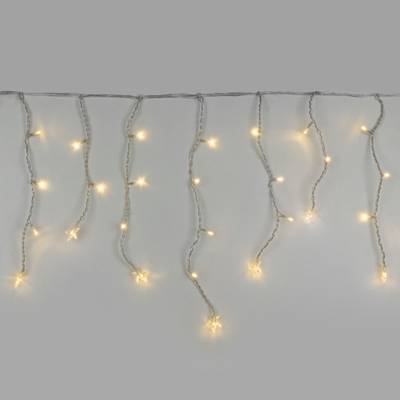 Гирлянда бахрома теплый белый 1,8*0,5м IP20 100-002 теплый белый