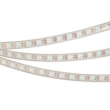 Светодиодная лента герметичная SPI-P-B60-12mm 12V RGB-PX1-BPT (8 W/m, IP66, 5060, 5m) (Arlight, бегущий огонь)