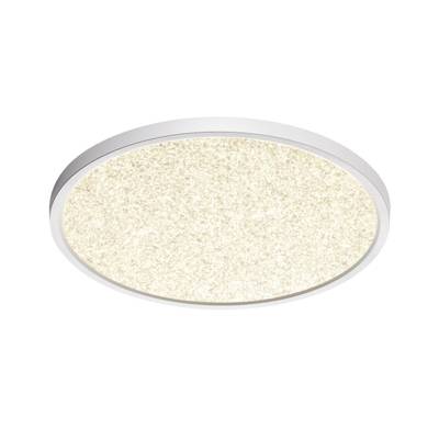 7661/32L MITRA LED SN 56 Светильник пластик/белый LED 32Вт 3000/4000K D400 IP40 OMEGA WHITE