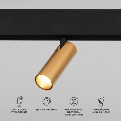 Slim Magnetic Умный трековый светильник 7W 2700-6500K Dim Cubo латунь 85070/01