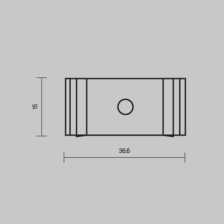 Комплект креплений (для профиля 35x35) 4 шт., ALM-3535A-MT 642032. TM Maytoni