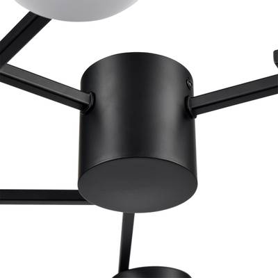 8186/6C COMFI LN25 205 черный, металл Люстра потолочная LED GX53 6*7W 220V DABRA