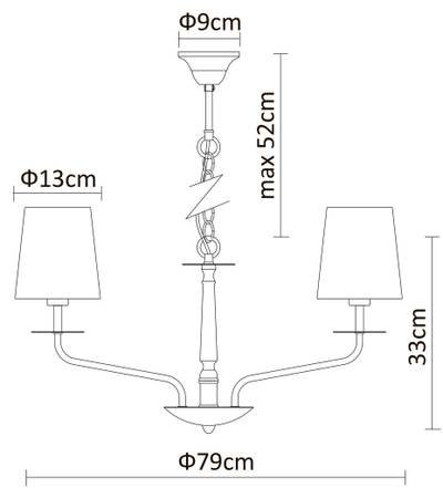 Подвесная люстра Arte Lamp EDDA A1048LM-10CC, 10хE14