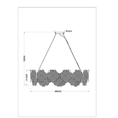 Подвесная люстра ARTE LAMP MALLIKA A4077SP-10GO, 10хE14