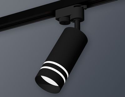 Комплект трекового светильника XT6323121 SBK/FR черный песок/белый матовый MR16 GU5.3 (A2521, C6323, N6236)