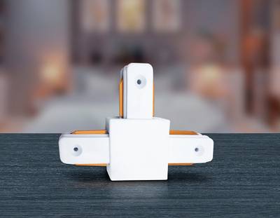 Коннектор Т-образный однофазный для соединения трековых шинопроводов GL7077 WH белый