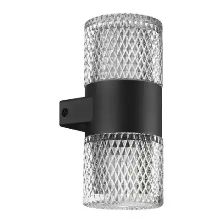 359294 STREET NT24 722 черный Светильник ландшафтный настенный IP65 LED 14W 4000K  175-265V ESTIMA