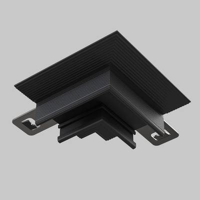 Коннектор угловой встраиваемый под ГКЛ 12,5 мм Basity, черный, TRA172CL-12B. TM Maytoni