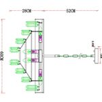 Подвесная люстра Arte Lamp DIADEM A1002LM-8CC, 8хE14