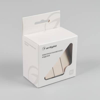 Механизм выключателя трехклавишный непроходной SWT-MK03-PL-GD-V (250V, 10A) (Arlight, -)