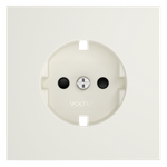 VLS000713 Накладка для розетки с заземлением и защитными шторками, S70 (хлопок). (ТМ Maytoni)