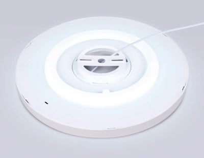Потолочный светодиодный светильник FZ3005 WH белый IP44 33W+10W 6400+6400К D375*40 (Без ПДУ)