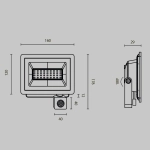 Прожектор Поток / Flood 4000К 30Вт IP65, FL001-L30B4KSR. TM Maytoni
