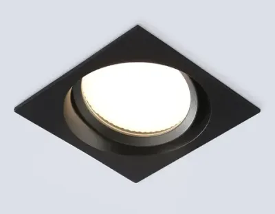 Светильник встраиваемый TN6657 BK черный IP44 GX53 110*110*48