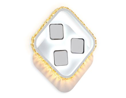 Настенный светодиодный светильник с выключателем FA265 SWH/TI белый песок/янтарь LED 3000K+6400K 20W 310*270*50