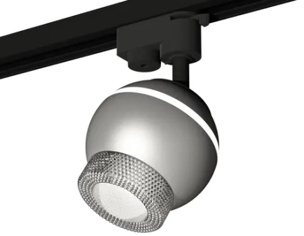 Комплект трекового светильника XT1103040 SSL/CL серебро песок/прозрачный MR16 GU5.3 LED 3W 4200K (A2521, C1103, N7191)