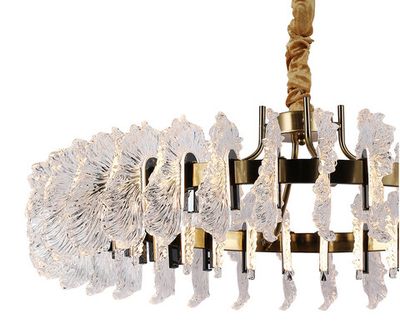 Люстра Мару латунь/черный жемчуг d82 h150 Led 60W (3000K)