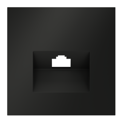 VLS001308 Накладка для розетки компьютерной RJ45 кат.6, S70 (черный матовый). (ТМ Maytoni)