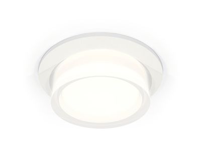 Комплект встраиваемого светильника с акрилом XC6512063 SWH/FR/CL белый песок/белый матовый/прозрачный MR16 GU5.3 (C6512, N6241)