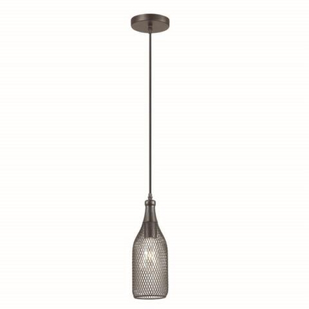 3353/1 PENDANT ODL17 418 черный Подвес E27 60W 220V BOTTLE